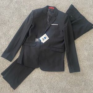 NEW Black N Bianco Black Formal Suit Size 20 Boys Jacket Pant Originally $110